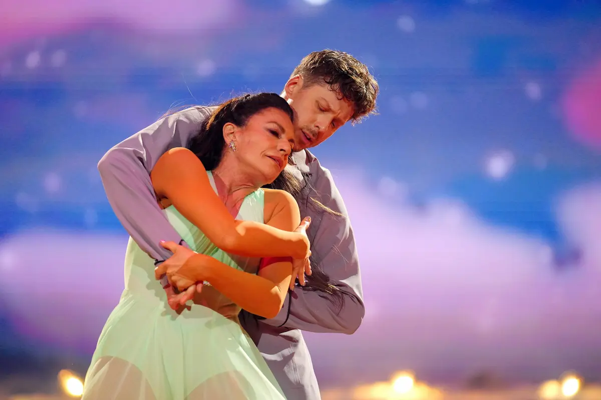 Christine Neubauer und Valentin Lusin beim Freestyle Let's dance 2.5.2025