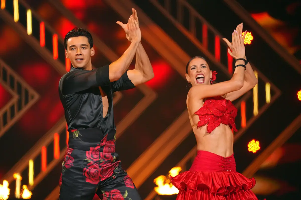 Diego Pooth und Ekaterina Leonova beim Flamenco-Tanz-Duell Let's dance am 2.5.2025