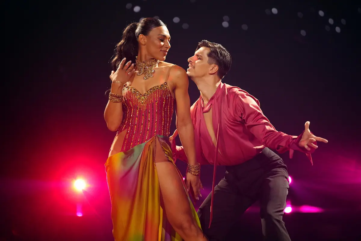 Marie Mouroum und Alexandru Ionel beim Einzeltanz