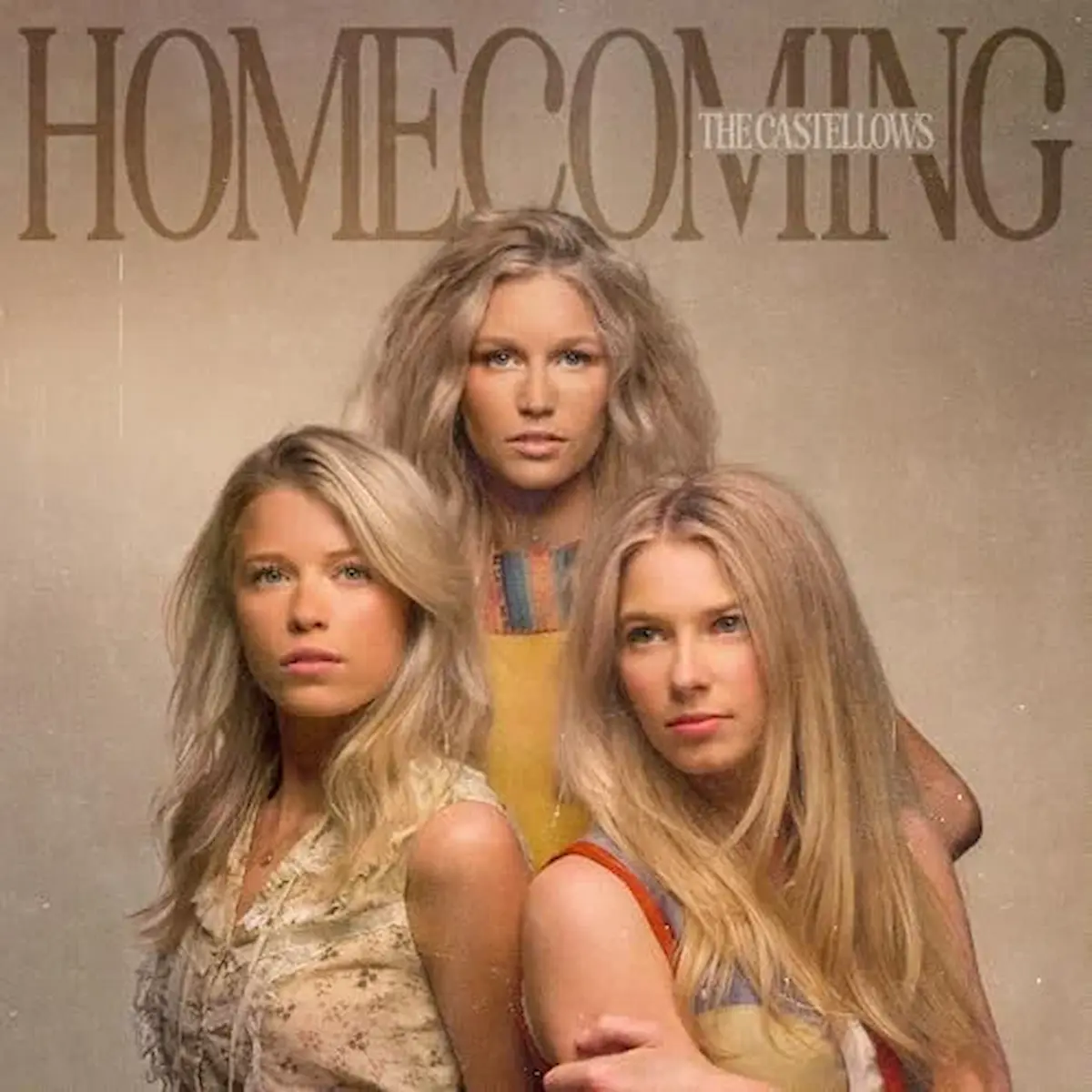 The Castellows - Sheltered - Country-Song vom neuen Album Homecoming - hier im Bild das Album-Cover mit den drei Schwestern Eleanor, Lily und Powell Balkcom