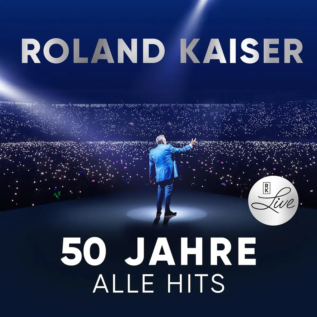 Album-Cover zur CD „Roland Kaiser - 50 Jahre. Alle Hits. Live“