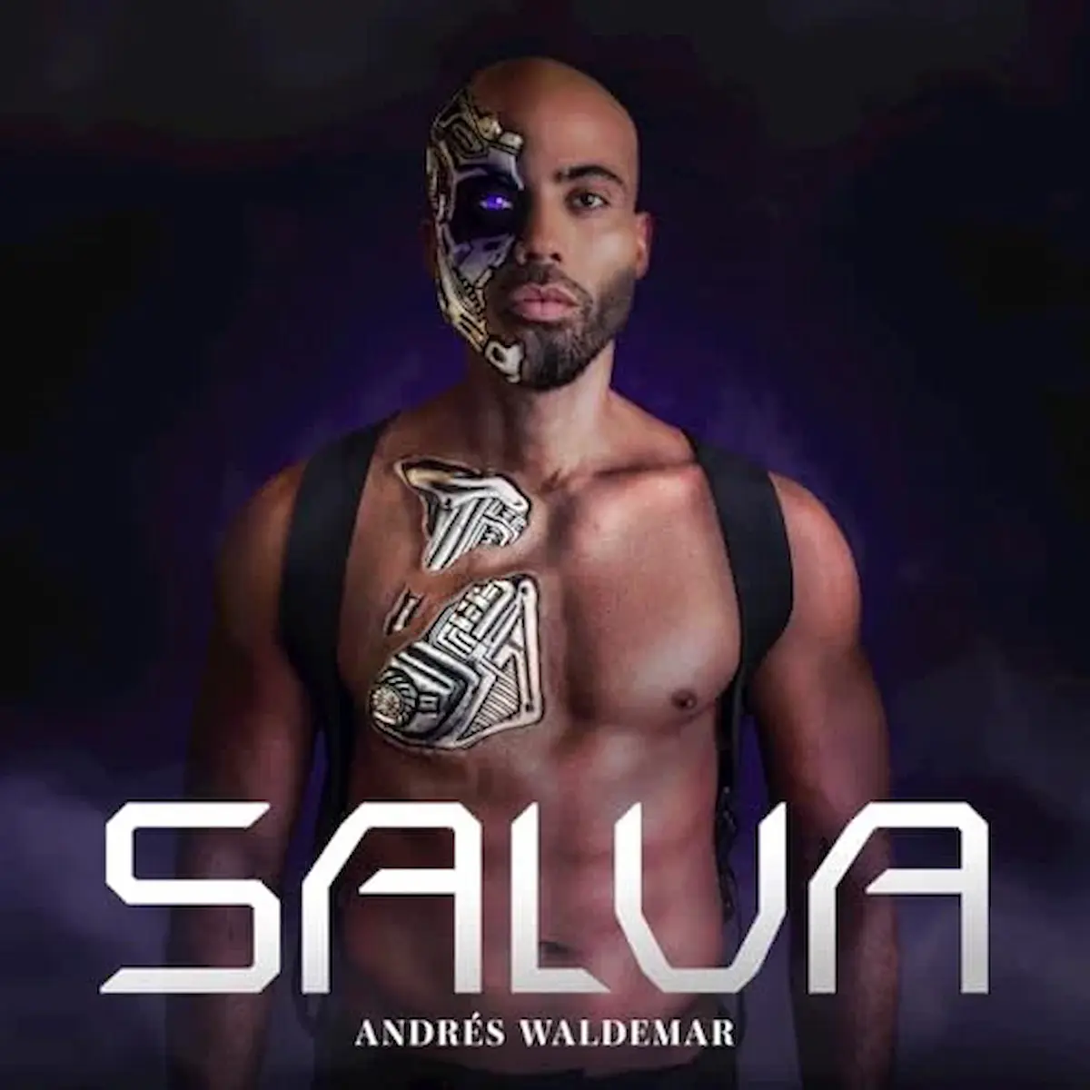 Andres Waldemar - “Salva” - Salsa Album Cover mit einem künstlerisch inspirierten Foto des Künstlers