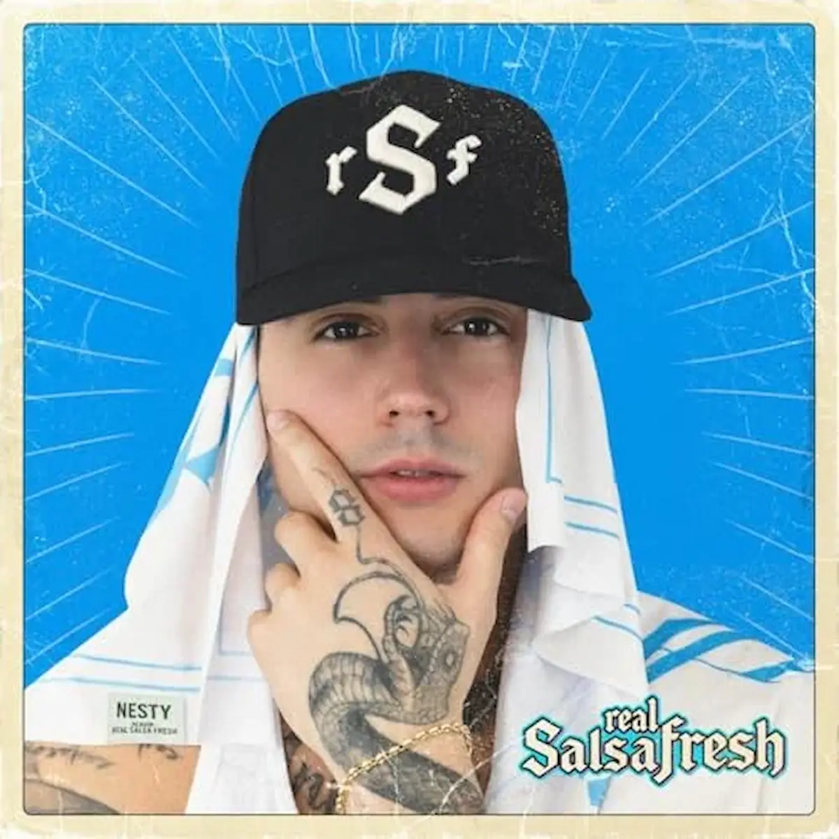 Nesty “Real Salsa Fresh” - Salsa Album Cover mit einem Bild vom Künstler