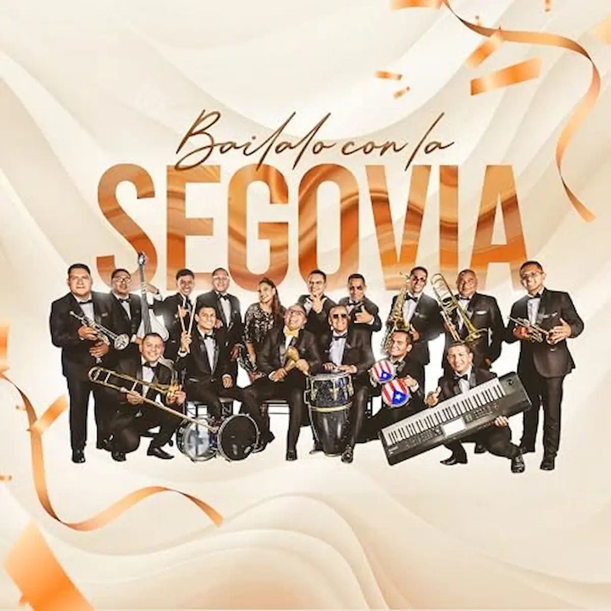 Segovia Orquesta Albumcover „Bailalo Con la Segovia“ Orchester Musiker Instrumente