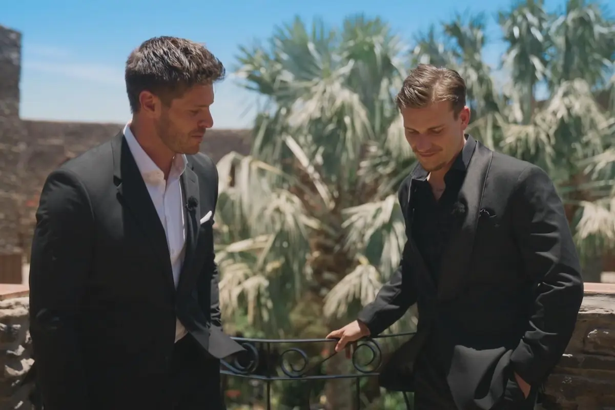 Bachelor 27.8.2025 Finale, Folge 10 - Wer „gewinnt“ - Sind beide ein Paar - hier im Bild Martin und Felix vor der Entscheidung