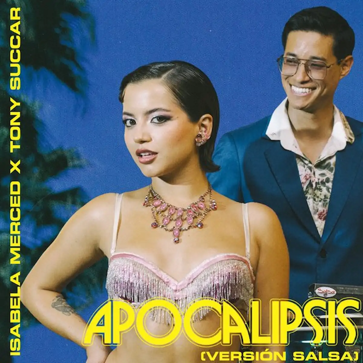 Isabela Merced & Tony Succar Salsa-Version „Apocalipsis“ veröffentlicht - hier im Bild das Single-Cover mit einem Foto beider Künstler