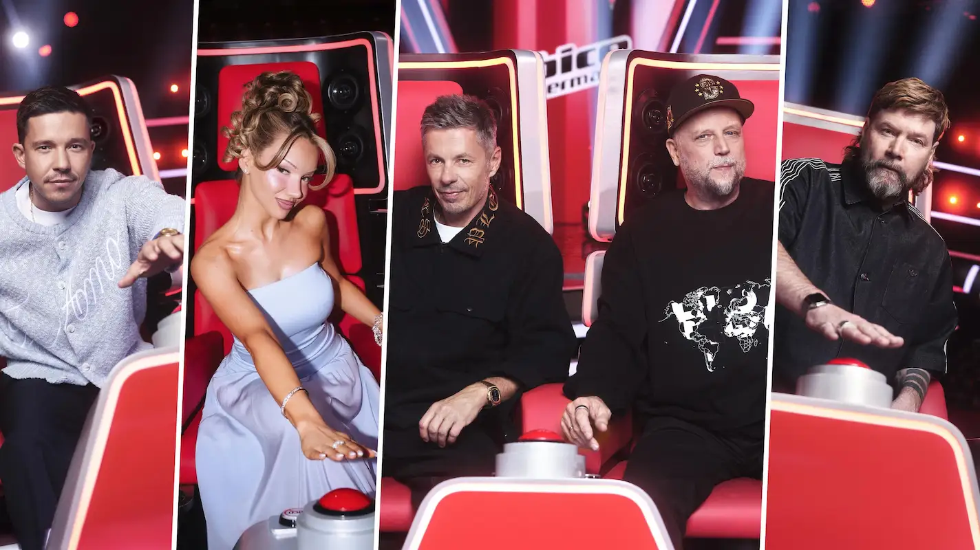 Coaches TVOG 2025 - im Bild Nico Santos, Shirin David, Michi Beck, Smudo, Rea Garvey