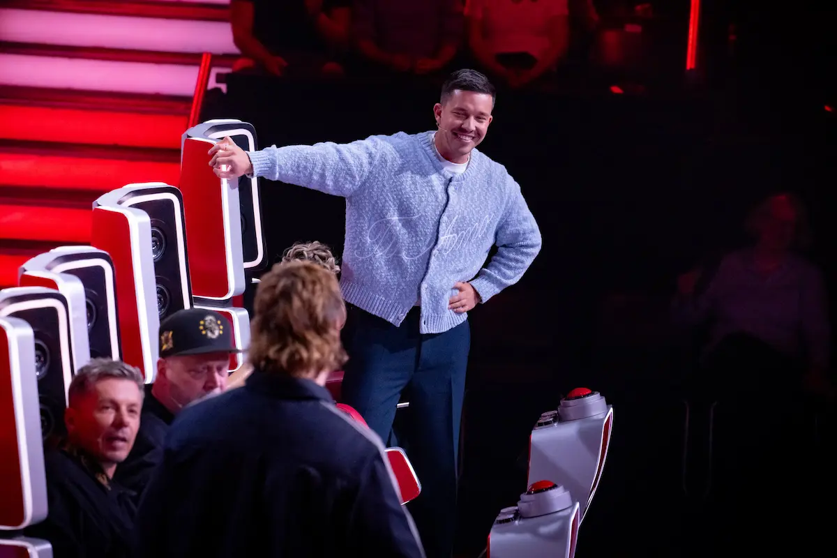 The Voice of Germany 25. September 2025 Alle Talente, Songs und Entscheidungen der 1. Show - hier im Bild die Coaches