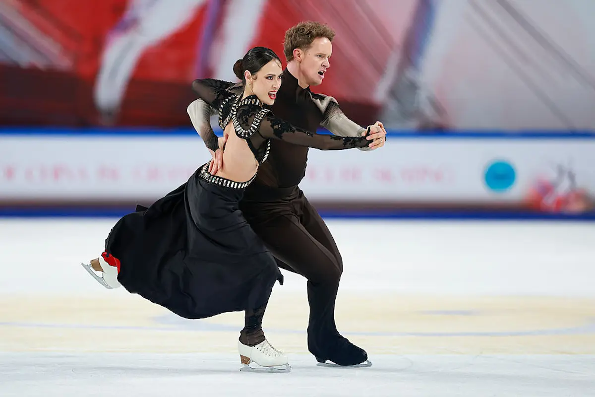 Madison Chock - Evan Bates aus den USA im Free Dance beim ISU Grand Prix China 2025