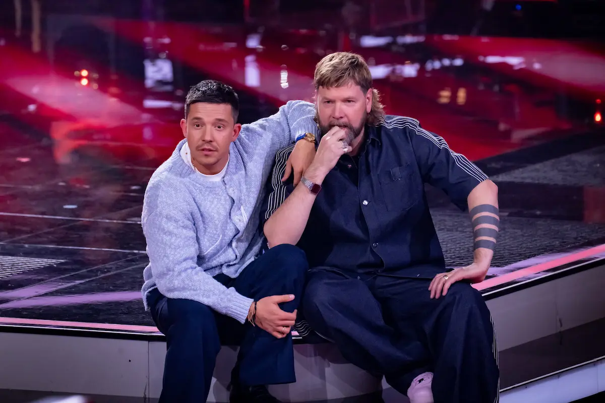The Voice of Germany 2. Oktober 2025 - Talente, Songs, Entscheidungen - hier im Bild die Coaches Nico Santos und Rea Garvey