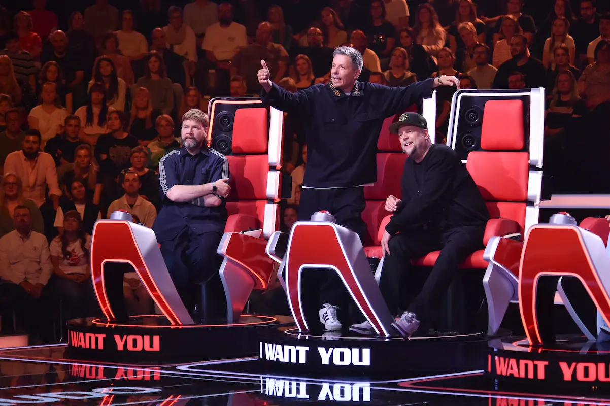 The Voice of Germany 3. Oktober 2025 - Talente, Entscheidungen, Songs - hier im Bild die Coaches Rea Garvey, Michi Beck und Smudo