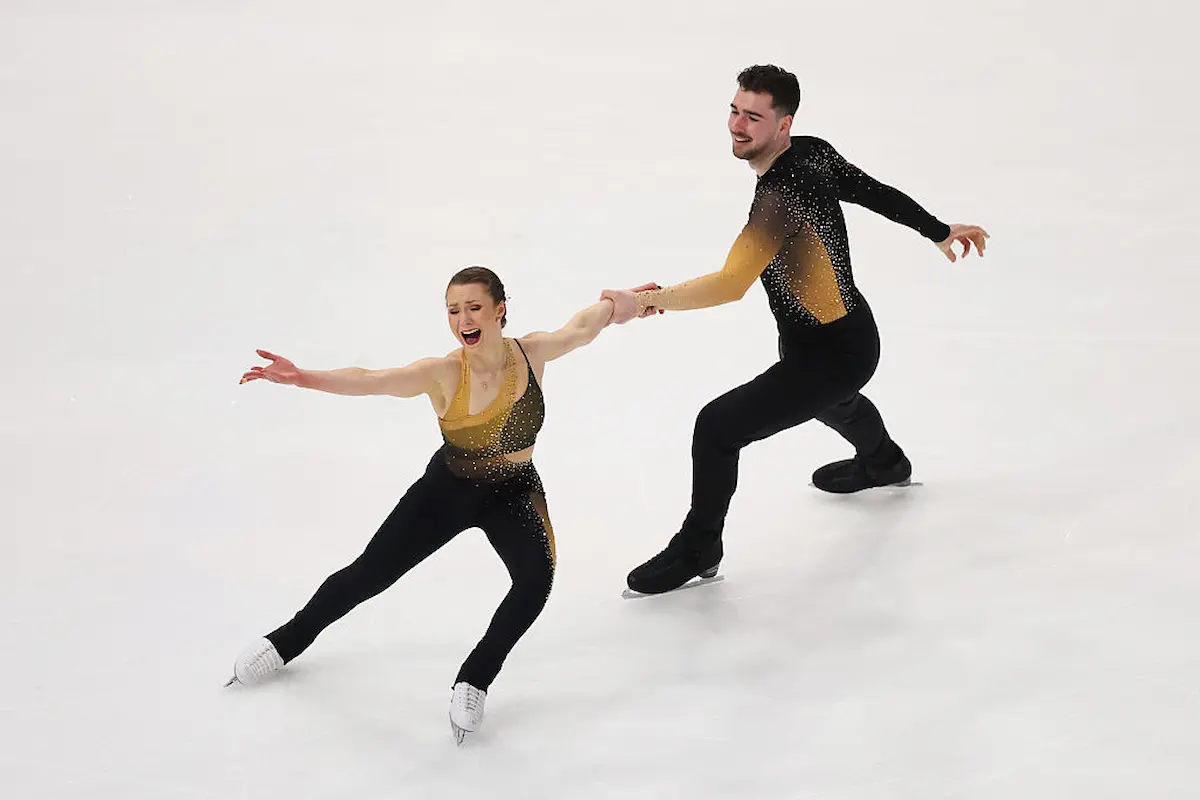 Annika Hocke und Robert Kunkel beim ISU Grand Prix Skate America Lake Placid 2025