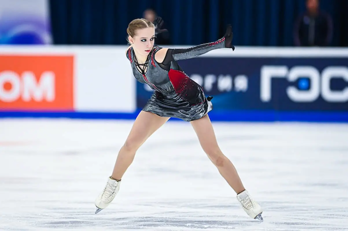Daria Sadkova in der Kür beim Eiskunstlauf Grand Prix Kasan 2025