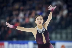 Eiskunstlauf Grand Prix Osaka (Japan) 7.–9. November 2025 Ergebnisse, Zeitplan, Übertragungen NHK Trophy 2025 - hier im Bild Kaori Sakamoto aus Japan