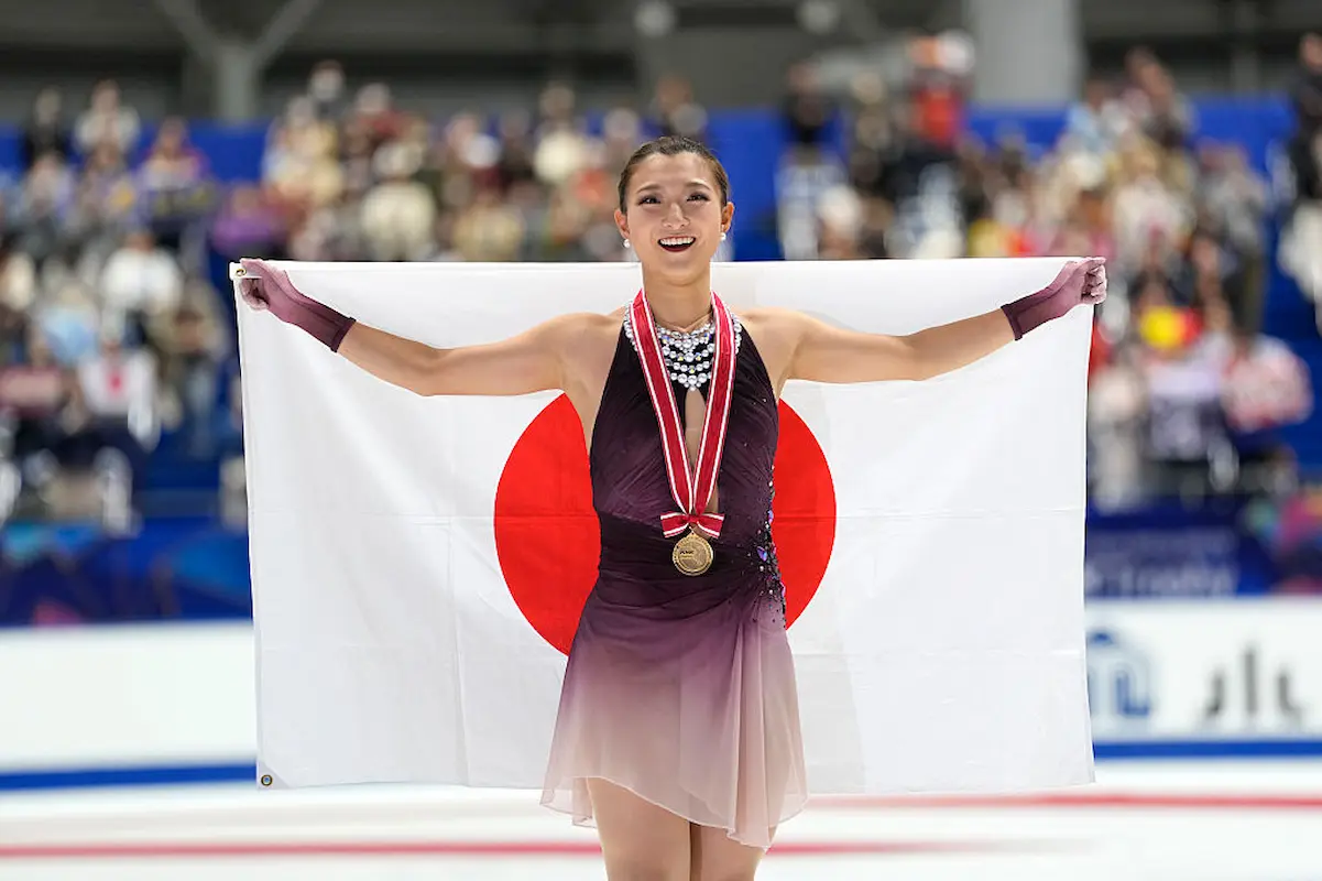 Kaori Sakamoto aus Japan gewinnt die NHK Trophy 2025 - ISU Grand Prix Osaka