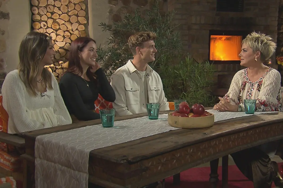 Friedrich mit Laura, und Selina bei Inka Bause