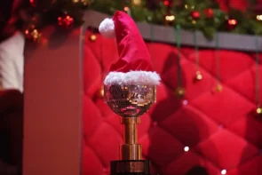 Let's dance 19. Dezember 2025 Weihnachten Fakten der Show, Punkte, Tänze, Songs - hier im Bild der Pokal für die Sieger-Gewinner