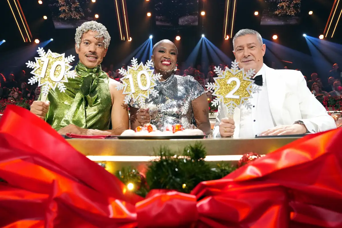 Let's dance - Jury in der Weihnachts-Show Let's dance 2025 - hier im Bild Joachim Llambi, Motsi Mabuse und Jorge Gonzalez