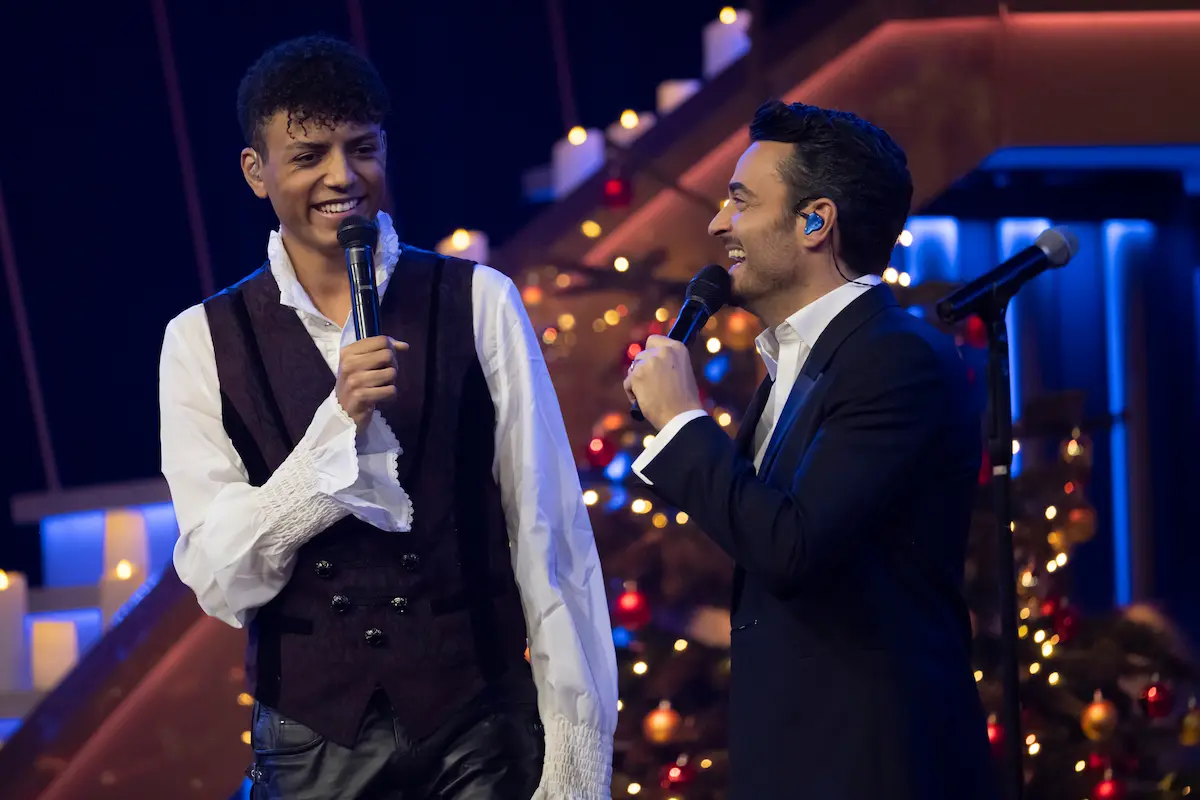 Louis Philippson mit Giovanni Zarrella