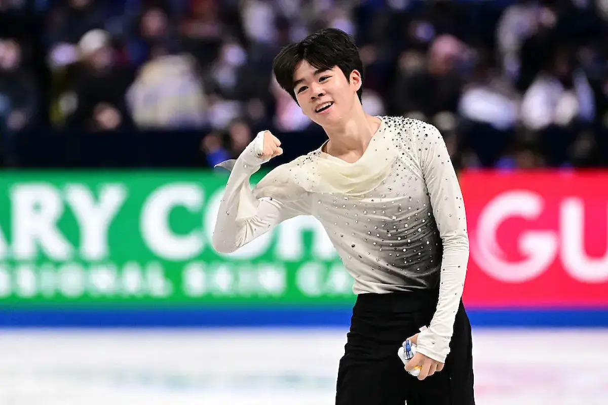 Minkyu Seo aus Südkorea - Sieger im Eiskunstlauf ISU Junior Grand Prix 2025