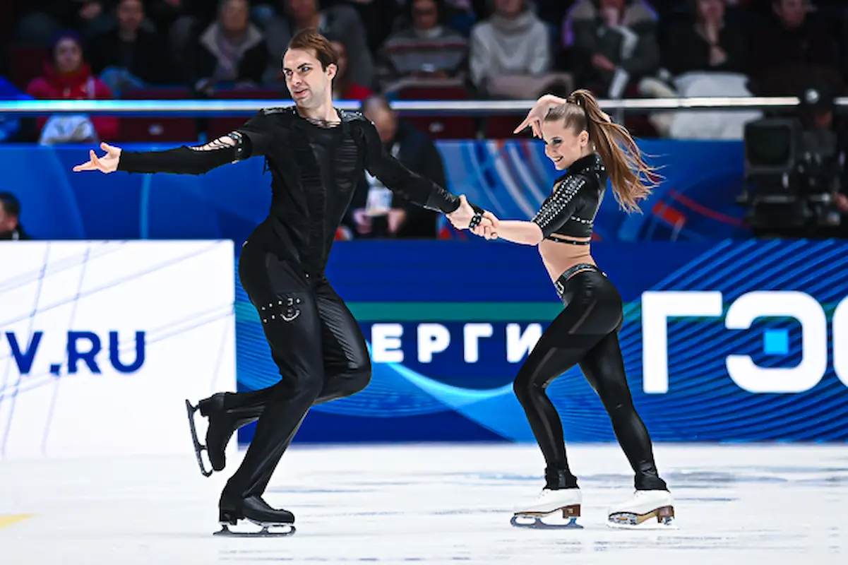 Vasilisa Kaganovskaia - Maxim Nekrasov - Eistanz-Paar bei der Eiskunstlauf-Meisterschaft Russland 2026 im Rhythm Dance
