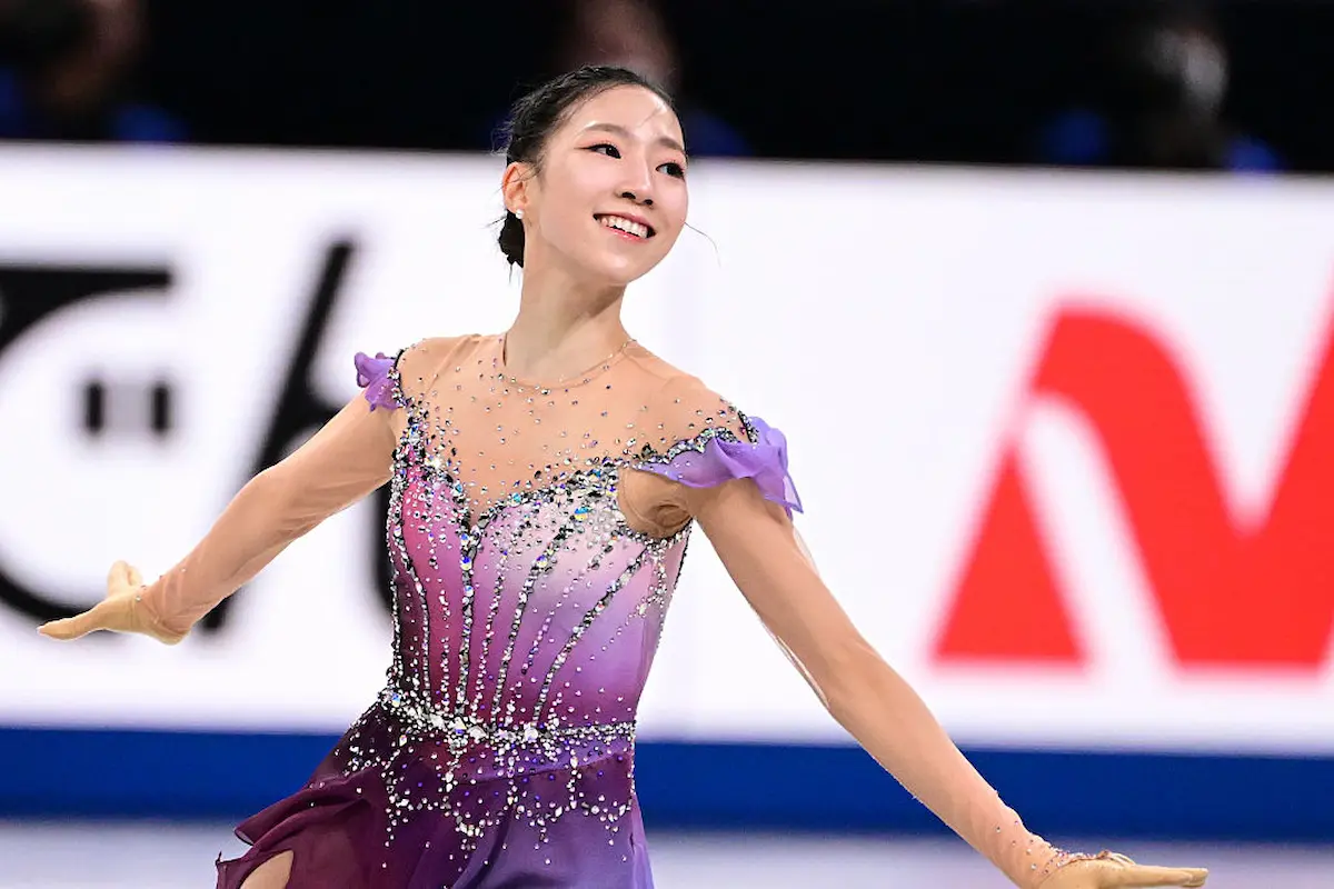 Yuseong Kim aus Südkorea - Platz 2 beim Eiskunstlauf Junior Grand Prix Finale 2025