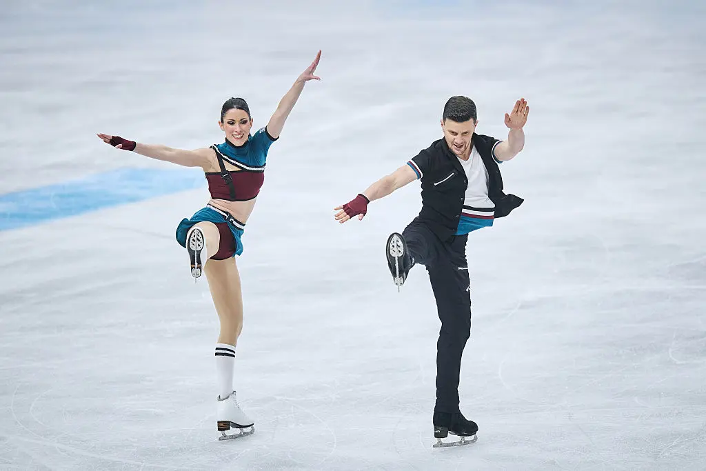 Charlene Guignard - Marco Fabbri aus Italien, Eistanz-Paar bei der EM 2026 im Rhythm Dance