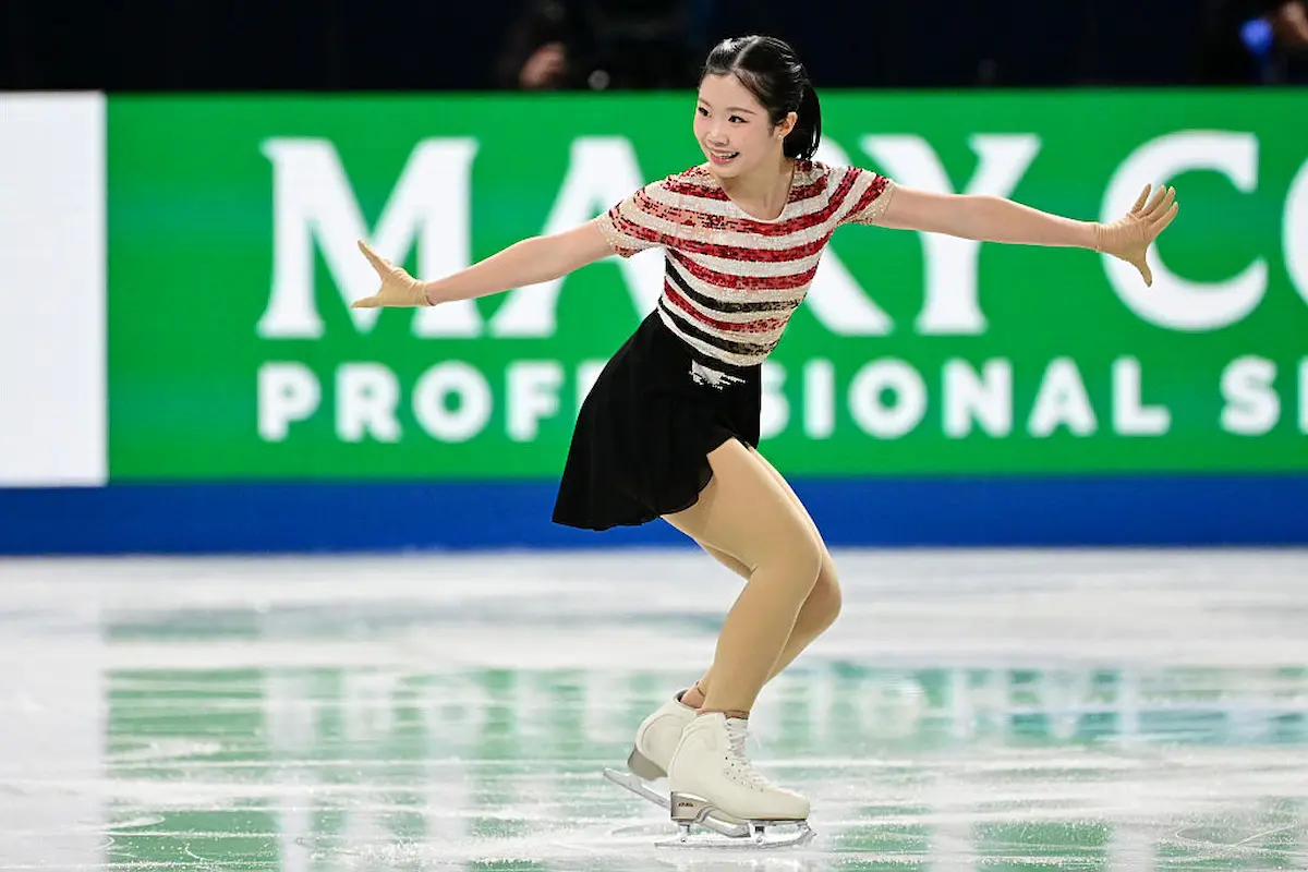 Ami Nakai aus Japan auf Platz 1 im Kurzprogramm bei Olympia 2026