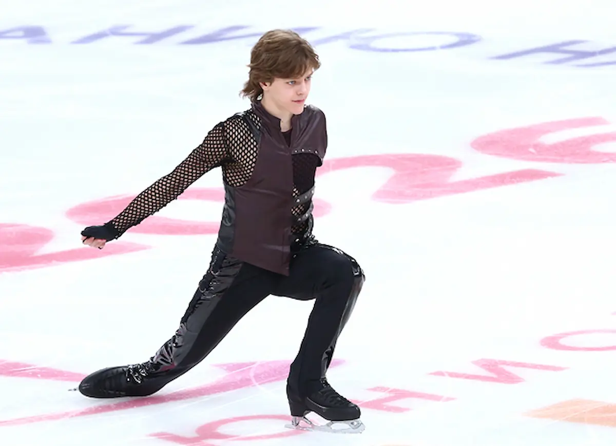 Arseniy Fedotov bei seiner Kür zur Russischen Junioren-Meisterschaft 2026 in Saransk.