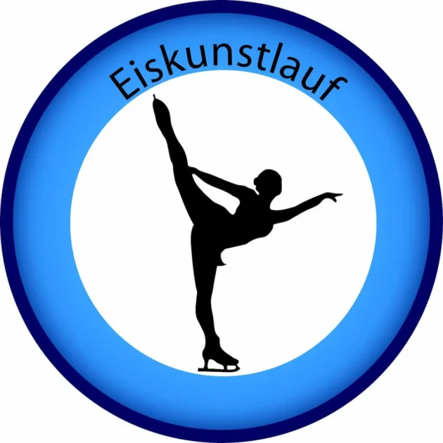 Ergebnisse Eiskunstlauf Olympia 2026. Piktogramm einer Eiskunstläuferin mit Schriftzug Eiskunstlauf.