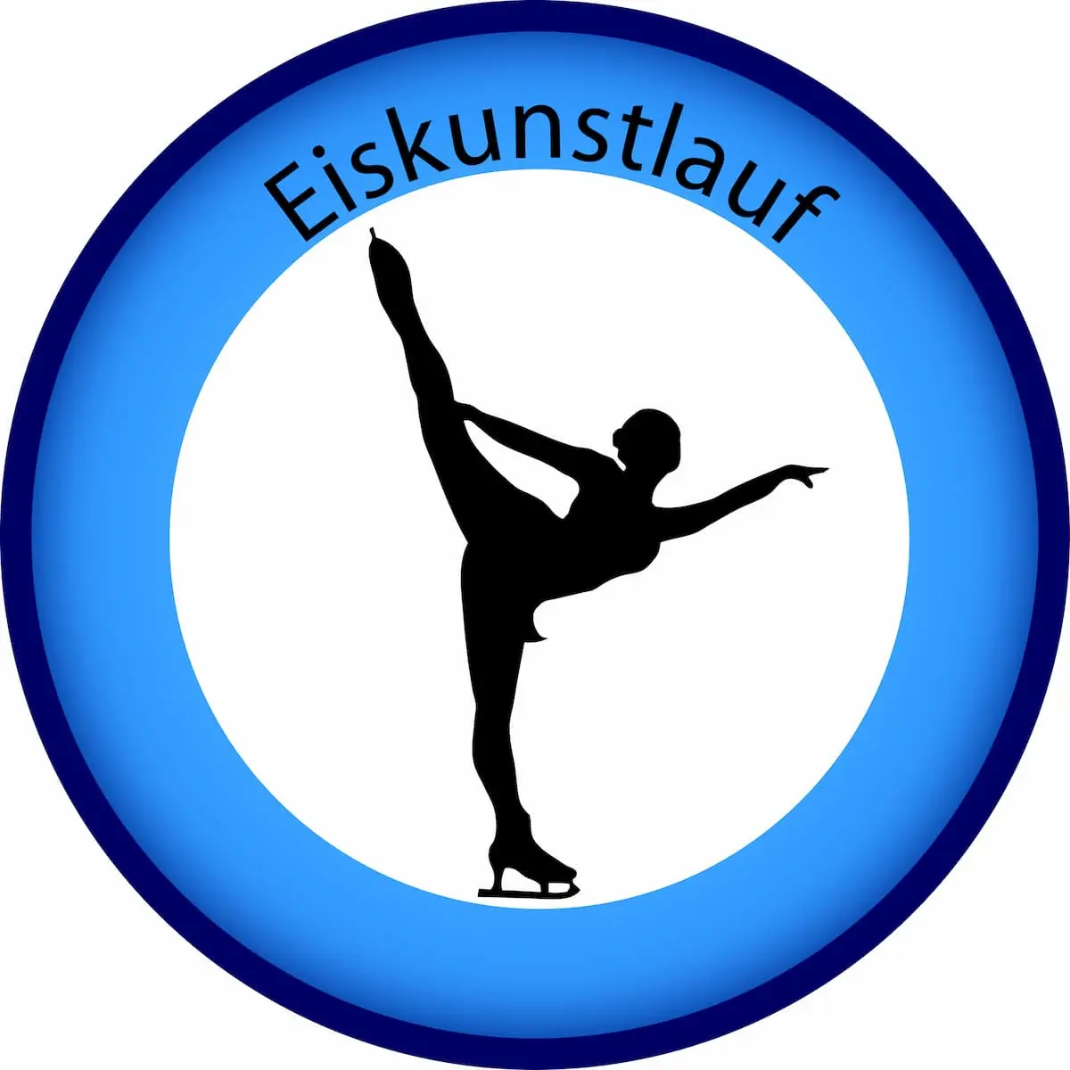 Ergebnisse Eiskunstlauf Team-Event Olympia 2026. Piktogramm einer Eiskunstläuferin mit Schriftzug Eiskunstlauf.