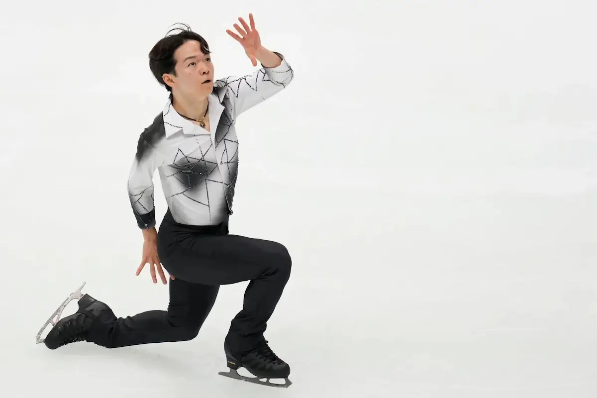 Yuma Kagiyama aus Japan auf Platz 2 bei Olympia 2026 im Männer-Kurzprogramm