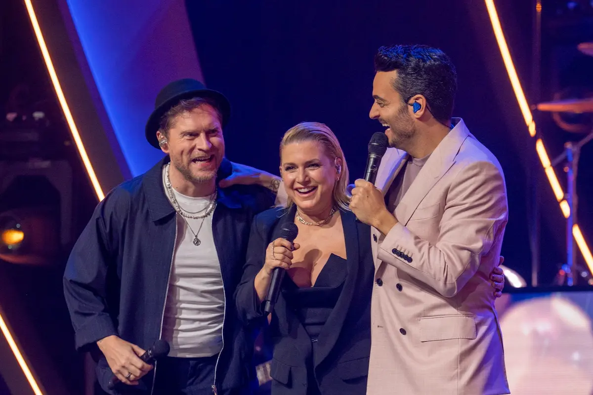 Johannes Oerding, Jeanette Biedermann und Giovanni Zarrella in der Giovanni-Zarrella-Show am 14.3.2026