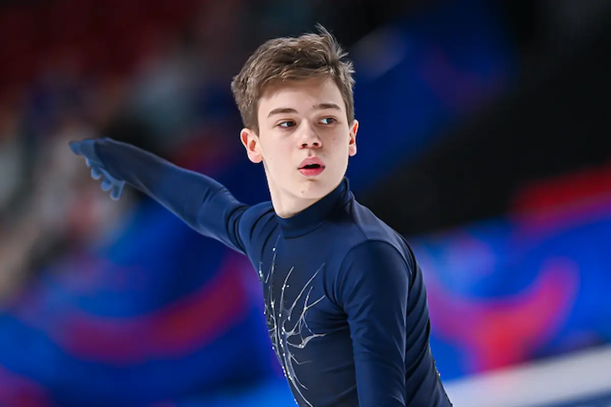 Lev Lazarev im Kurzprogramm Finale Junior Grand Prix 2026 Russland