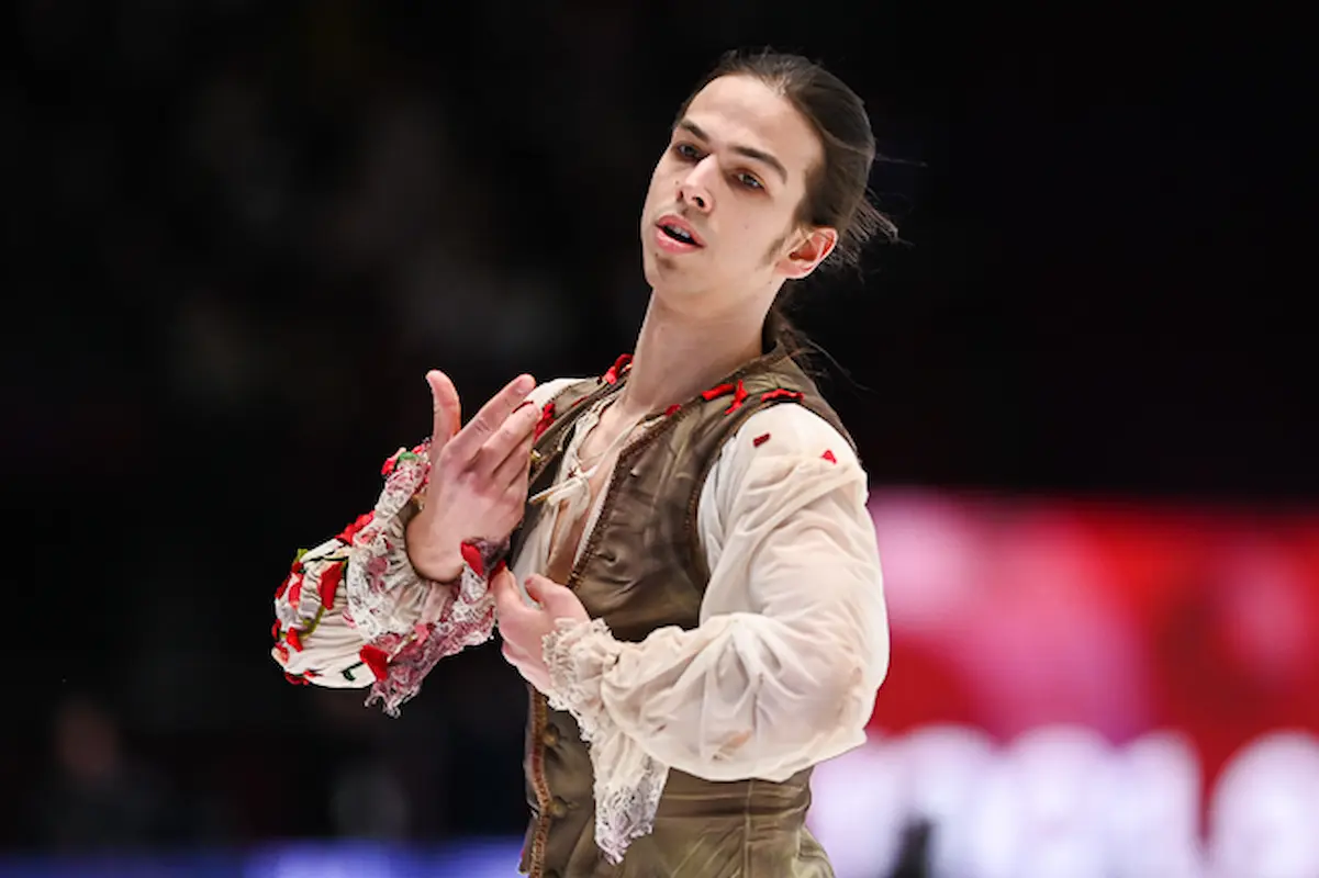 Petr Gumennik beim Team-Wettbewerb Russland 2026
