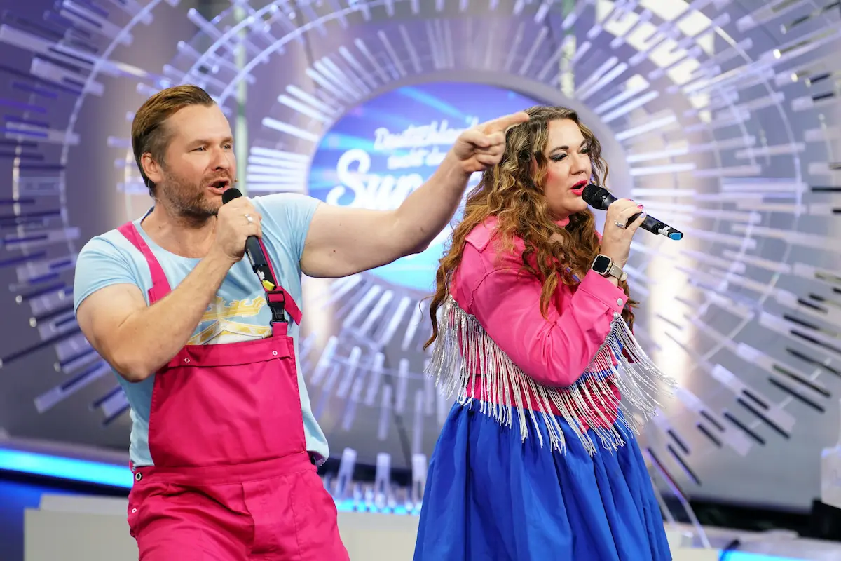 Angela Henn und Dennis Klak bei DSDS am 18.4.2026 im Jury-Casting