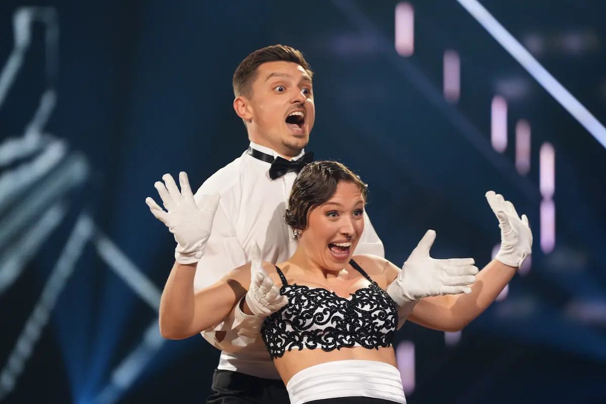 Bibi Bianca Heinicke und Zsolt Sandor Cseke bei Let's dance 24.4.2026 - beim Charleston