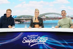 DSDS 14.4.2026 Alle Kandidaten, Entscheidungen - hier im Bild die DSDS-Jury mit Dieter Bohlen, Isi Glück und Bushido