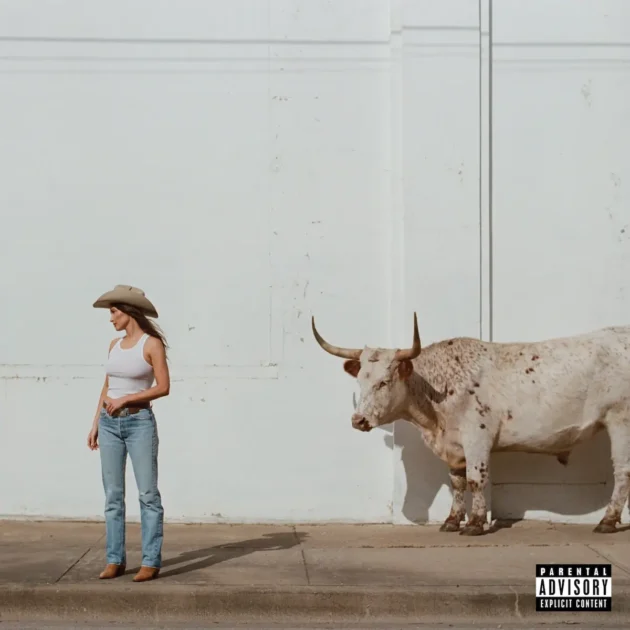 Country-Musik - Kacey Musgraves Album „Middle of Nowhere“ - ein entspanntes Hörvergnügen - hier im Bild das Album-Cover mit einem Foto der Künstlerin Kacey Musgraves mit einem weißen Stier im Hintergrund