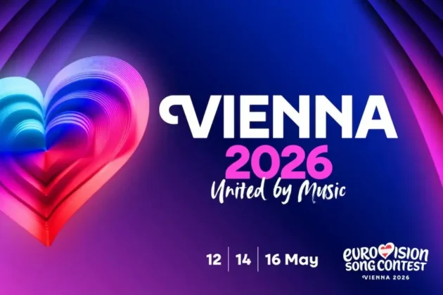 ESC 2026 Finale 16.5.2026 Wien - Sieger-Gewinner, Punkte, Ergebnis, Reihenfolge, Länder, Künstler, Songs - hier im Bild das Logo für den ESC 2026 in Wien