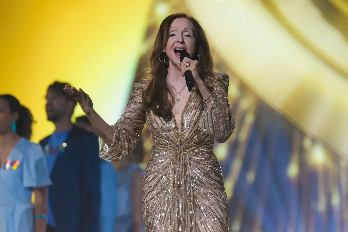 Vicky Leandros bei der Eröffnung des 1. ESC-Halbfinales 12.5.2026 - (das Foto stammt aus einer Probe für die Show) 