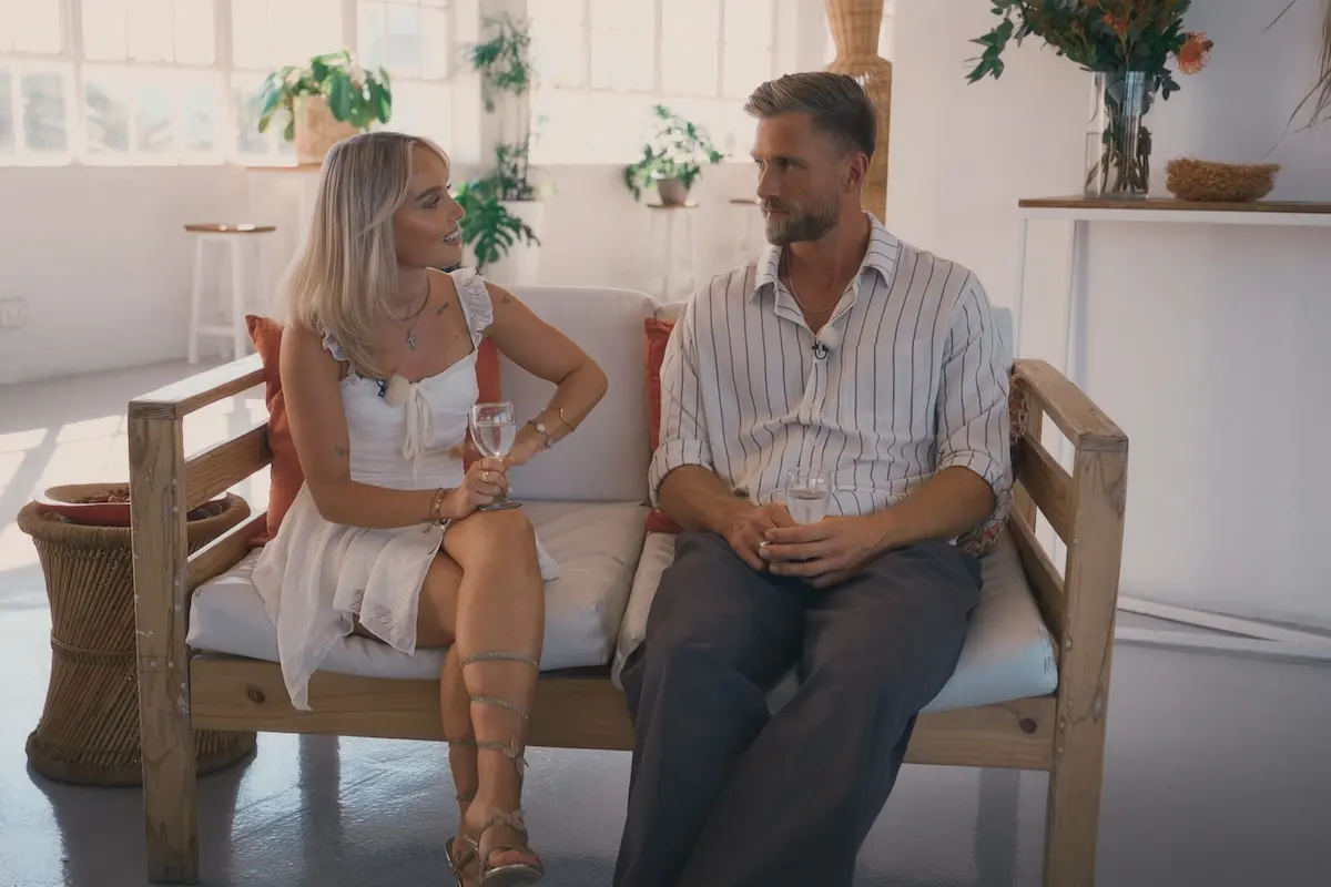 Lia und Sebastian beim Einzel-Gespräch zum Tanz-Date beim Bachelor 2026 Folge 3