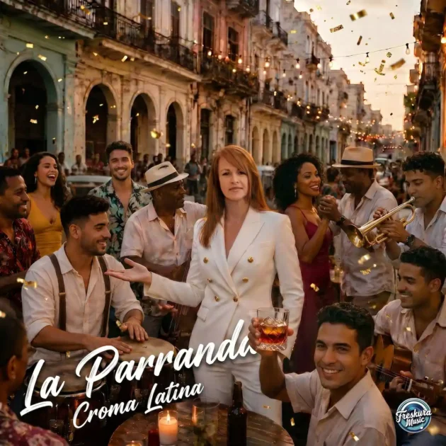 Croma Latina Salsa-Song „La Parranda“ veröffentlicht - hier im Bild das Single-Cover