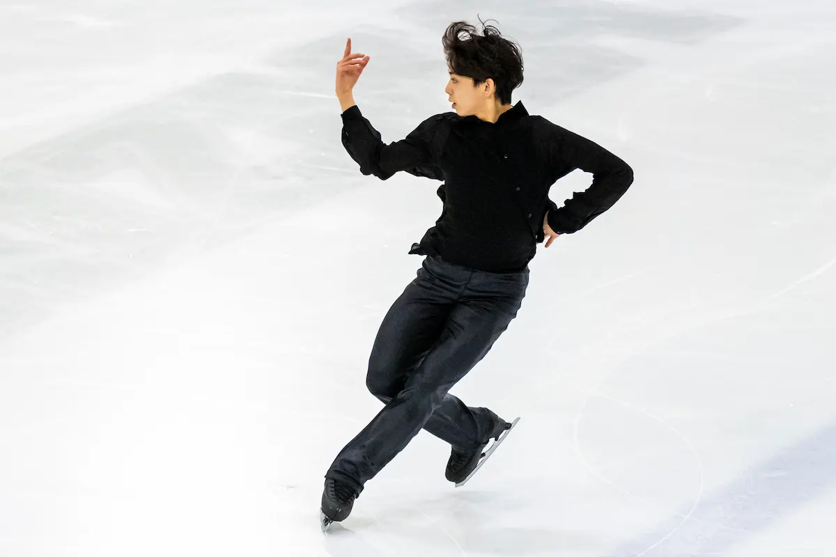 Ean Weiler im Kurzprogramm beim Junior Grand Prix Riga 2026
