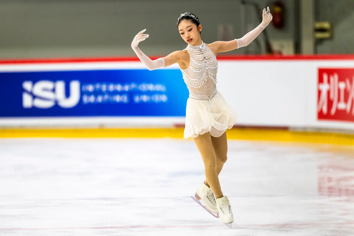 Mei Okada aus Japan beim Junior Grand Prix Riga 2026