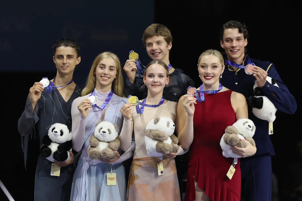 Siegerehrung Eistanz-Paare Junior Grand Prix China 2026