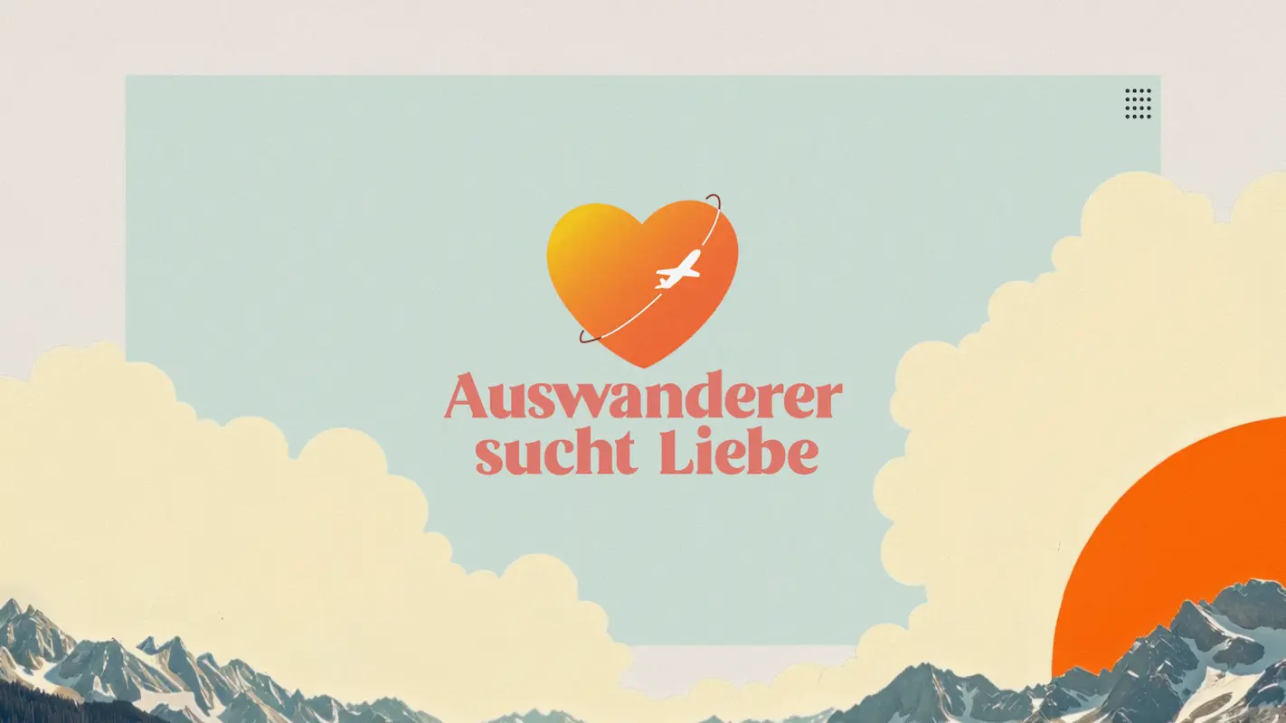 Auswanderer sucht Liebe - Übersicht - hier im Bild das Logo der Sendung