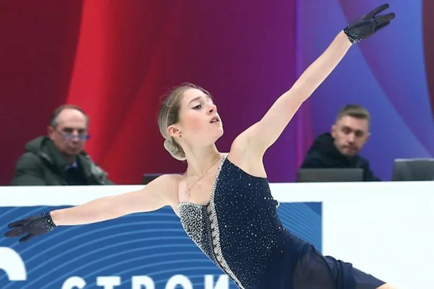 Grand Prix Eiskunstlauf Russland Krasnojarsk 31.10.–1.11.2026 Ergebnisse, Zeitplan, Übertragungen - hier im Bild Alina Gorbacheva bei den Test-Skates dieser Saison